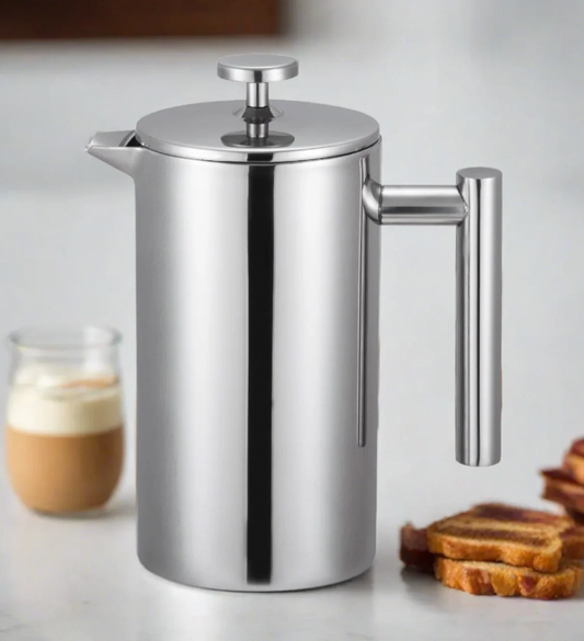 Double Walled Stainless Steel French Press With Silicone Gasket Filter - Cuisinox